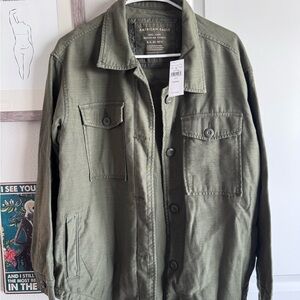American Eagle Outfitters Olive Field Jacket Small / Can fit XL